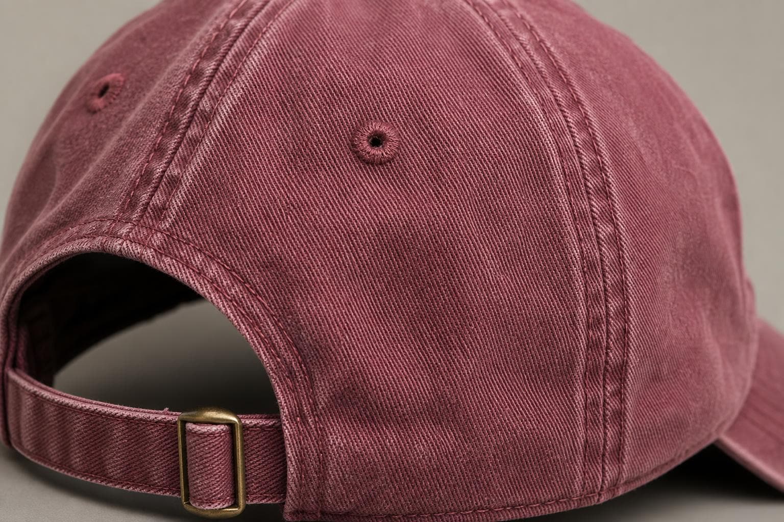 Washed cotton twill and stitching detail